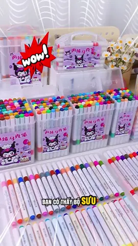 set bút màu in hoạt hình dành cho các bé#butmau#mauve#mauveacrylic #butvetranh 
