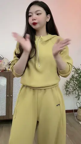 Sét Bộ Nỉ Khoá Cổ Chất Nỉ Ép 2 Da #setninu #thoitrangnu #xuhuong #bonithudong 