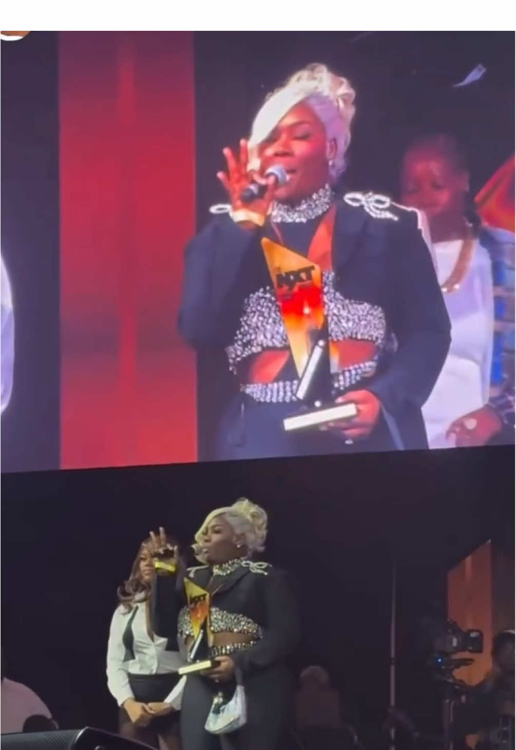 ✨ENTREPRENEUR OF THE YEAR✨ Your girl won Entrepreneur of the Year — and I’m beyond grateful 🙏🏾 thanks so much @nowthats_tv @nowthatstvawards Everybody sees the glory, but my story is something to be told! I’ve learned that when you trust God, stay obedient to His voice, and keep walking in purpose — no man, no opinion, no detour can stop your destination. 💫People will mock, criticize, and question what they can’t understand. First they laugh, then they copy! 😂 Stay grounded. Keep building. Support others.And listennnnnnnnnnnnn, get you a loyal team, not one that flips, runs, or hops to whatever’s poppin’. You need a crew that’s solid through it all. That’s the real key to making it through! 🔑i pray God blesses every person reading this — trust the process, stay down till you come up BAYBEEEEE! 💪🏾🔥 #EntrepreneurOfTheYear #NowThatsTV #Premadonna #FaithAndFavor #trending .  Hair @ckimstylez  Mua @zadorefaces