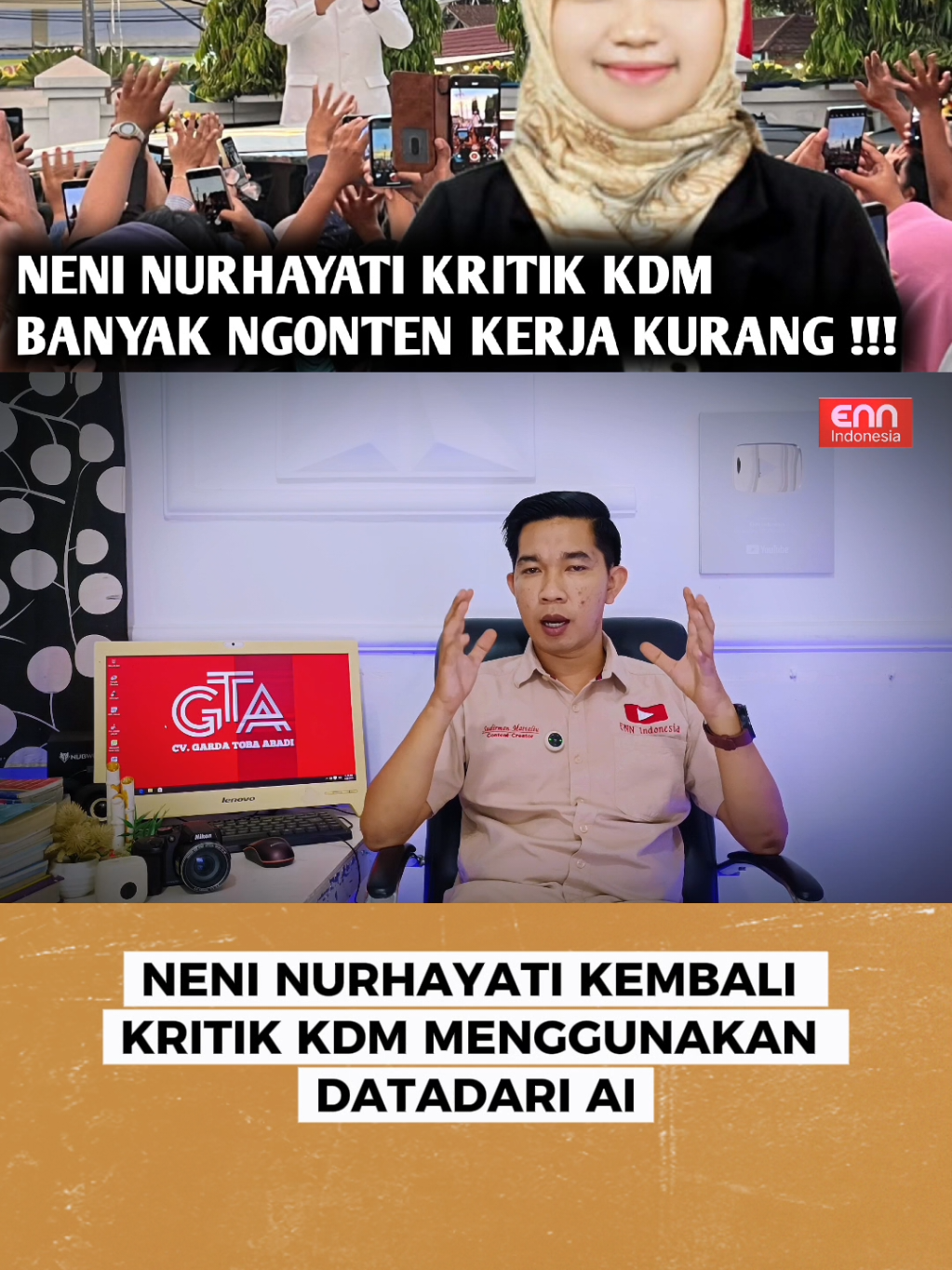 KRITIKAN NENI NURHAYATI KE KDM MEMBUAT MALU DIRINYA SENDIRI #kdmbapakaing #kdm  #kdmterbaruhariini 