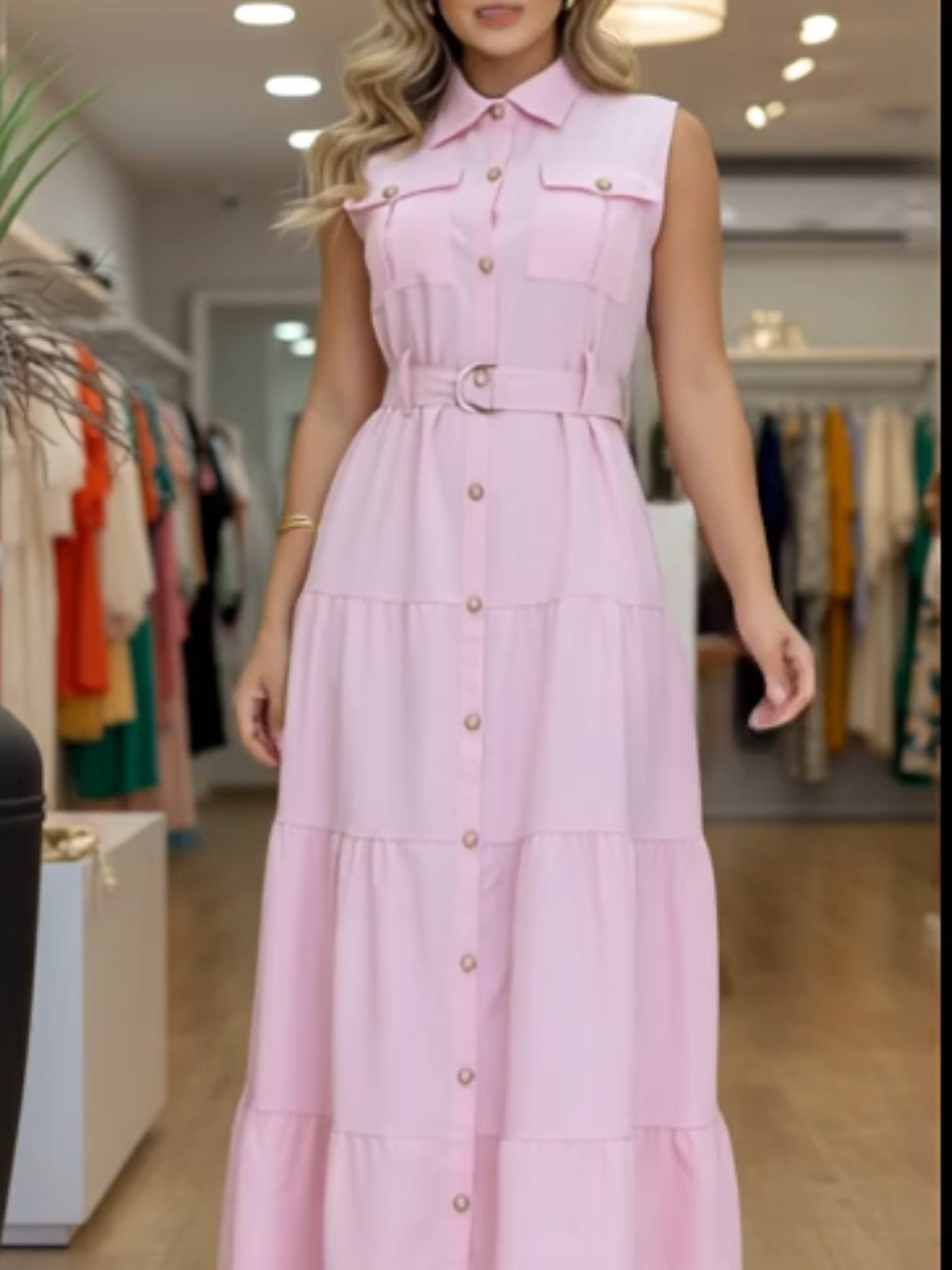 #VestidoChemise #VestidoLongo #ModaFeminina #TikTokShopBrasil #LookDoDia #ModaElegante #EstiloFeminino #TikTokShopFashion #Tendência2025 #ModaTikTok #LookChique #VestidoDaModa