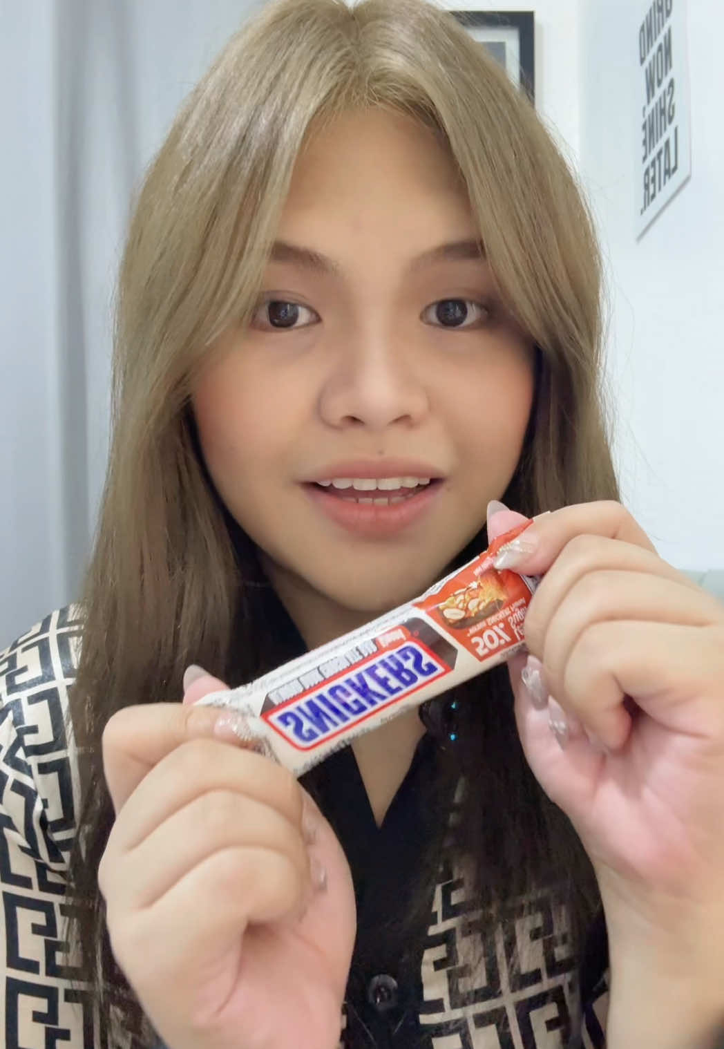 My favorite go-to snack so far!🍫 Love this snickers 50% less sugar. #snickerslesssugar #chocolate #sneakers #marswrigley #fyp @MarsWrigley.Ph @snickers 