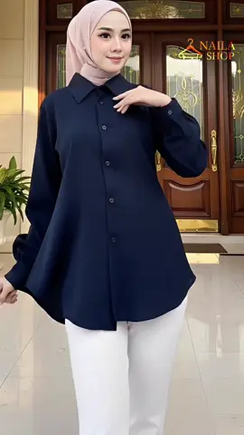 kemeja wanita lengan panjang myaman elegant simpel #kemejawanita #kemeja #kemejalenganpanjang #kemejapolos #blouse