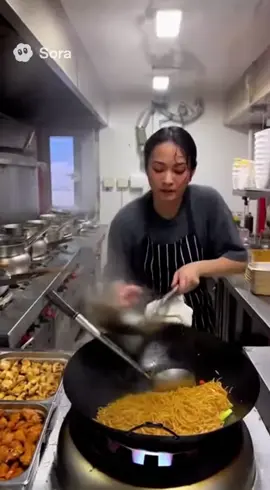 Chinese takeaway part 2 #chinese #chinesetakeaway #noodles #ai #backflip 