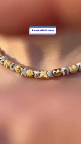 Mini charms, maximum sparkle✨ #minicharms #pandora #pandorajewelry #minimalist #necklace 
