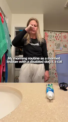 after 2+ months I finally have a new routine 😅  #wlw #wlwcouple #wlwtiktok #wlwtok #lesbian #lesbians #lesbiansoftiktok #lesbiancouple #lgbtq #lgbtqtiktok #queer #charlottenc #women #homedecor  #disableddog #ivdd #ivddstage5 #stage5ivdd #dachshund #blackcat #pets #lesbiancouple 