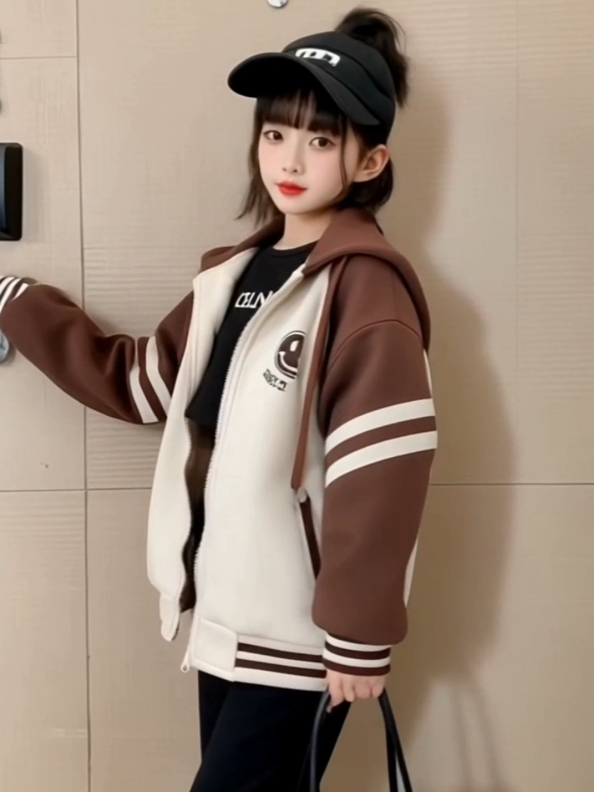 Áo khoác bé gái, áo khoác bomber bé gái 18-52kg mẫu YIBR, áo khoác bóng chày nỉ dày dặn, áo khoác thu đông nữ, áo bomber bé gái#aokhoacchobe #aokhoac #aokhoacni #aokhoacnichobe #aokhoacbongchay 