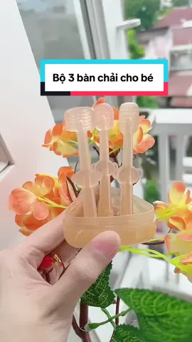 Bộ 3 bàn chải đánh răng gơ lưỡi cho bé #banchai #banchaidanhrang #banchaidanhrangchobe #banchaidanhranglongmem #xuhuong 