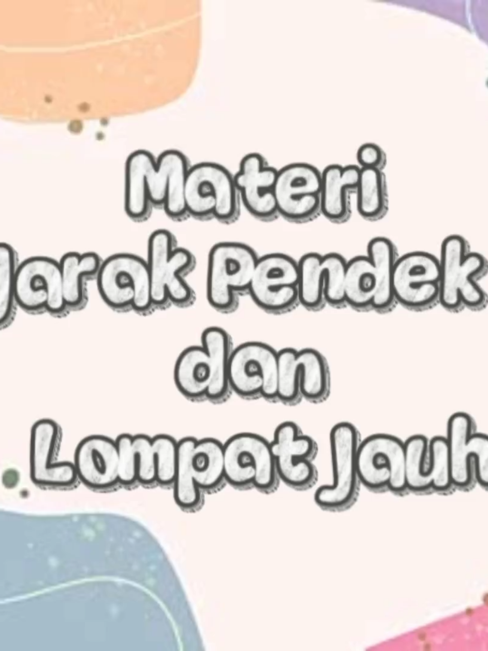 Tugas 1 PJOK (Lari Jarak Pendek 100M dan Lompat Jauh) Unibersitas Terbuka #ut #utbandung #pgsd #tugaspraktek #universitasterbuka 