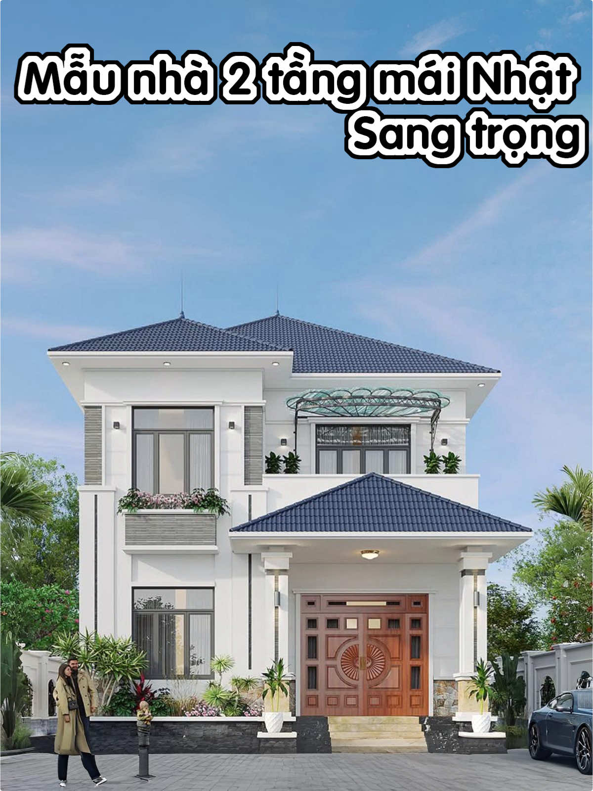 Nhà 2 tầng mái Nhật tinh tế và hiện đại #nhadep #mainhat #nhahaiduong #xaydung #hoanggiaphat