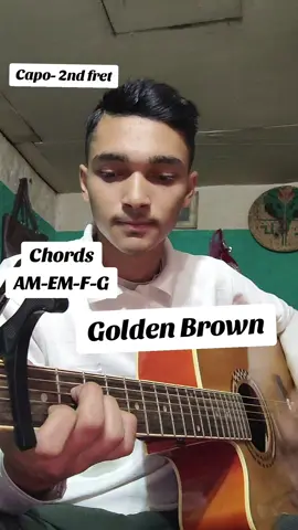 Golden Brown #guitarchords #goldenbrown #viral #foryou @noahVelvey 