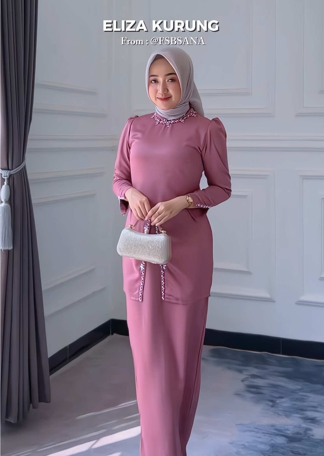 Ini warna termanis di semua koleksi baju kurung 💞#promomakangajian #fsbusana #bajukurung #setmelayu 