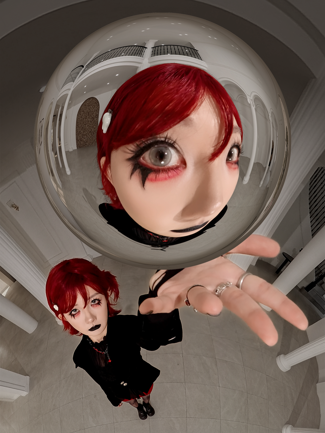 看我的水晶球#水晶球转场  #crystalball #orb