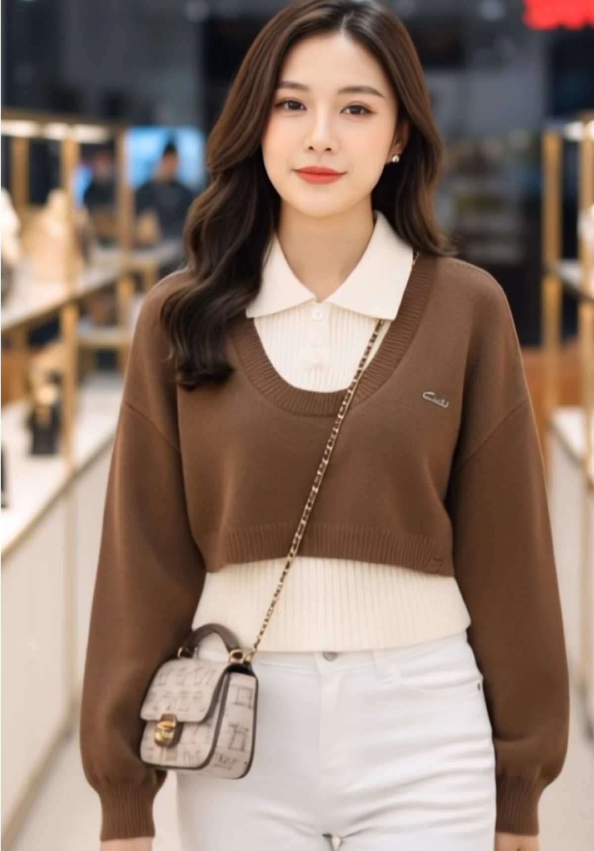 ✨🍁 “ Combo áo len 2 lớp hàng QC cao cấp – áo trong cổ polo sát nách, áo ngoài croptop ôm dáng, tôn lên nét thanh lịch đầy cuốn hút “ 🍁✨ #xh #xuhuong #thoitrangnu #viralvideo #aolen  @🐦‍🔥 Dũng Store 🐦‍🔥  @🐦‍🔥 Dũng Store 🐦‍🔥  @🐦‍🔥 Dũng Store 🐦‍🔥 