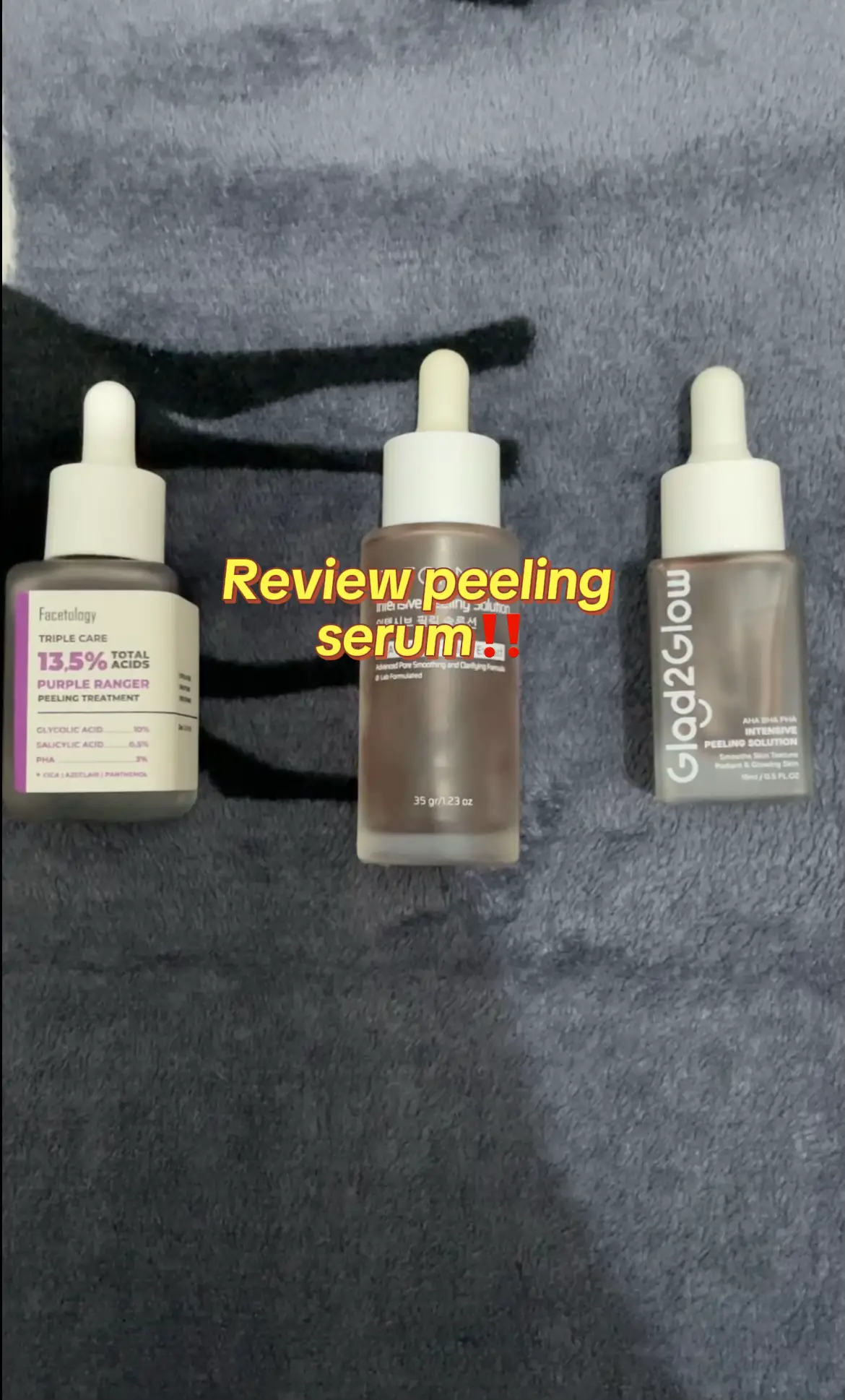 kalian tim yg mana nih⁉️ #peelingserum #serumviral #facetology #glad2glow #elformula 