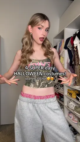 OMGGGG FR TOO HOT!!😍😮‍💨 some SUPER easy last minute halloween costume ideas 🫡 what are u wearing this Halloween? #halloween #costume #fyp #fashion #costumeideas 