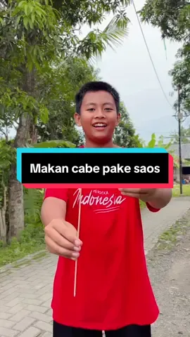 Makan cabe pake saos{Youtube:san razka}#viraltiktok 