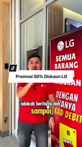 Korang yang nak dapatkan promosi 50% bulanan LG ni baik korang tekan terus dekat link sekarang. Promosi kaw kaw, unit limited dapatkan hari ni sekarang!   #lgsubscribe #lgmalaysia #LGPuriCareMalaysia #WasherLG #lgkorea 
