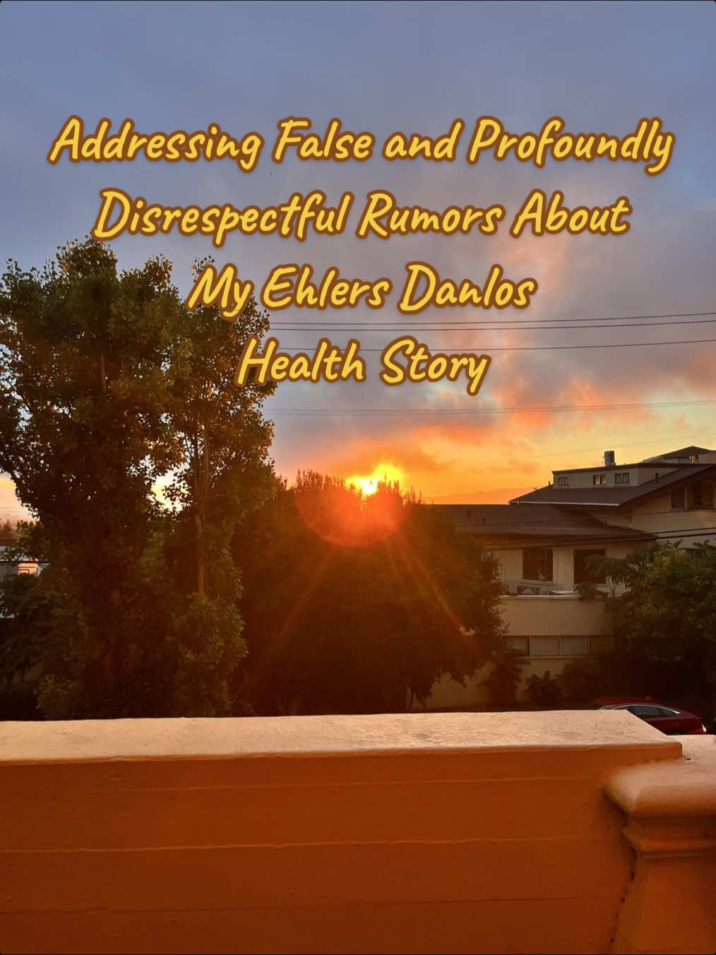 I have truly, genuinely, never been anything but kind. I TRULY have never, ever, engaged in or been brought into drama. The accusations are ridiculous, untrue, incredibly unkind, and very very hurtful, lacking compassion and empathy for someone who has been nothing but truthful, authentic, and kind. To gatekeep a GENETIC ILLNESS is a crazy low.  Nobody owes you their medical records and the only business that’s yours is your own. Though you too are valid, the validity of others does not need to be minimized to validate yourself. I will say it again: gate keeping a GENETIC, CHRONIC illness is crazy work.  I will share with you that I’ve been unspeakably traumatized by my very scary, very isolating, and very real experiences in the past few years to the point where I do not allow myself to close my eyes and fall asleep until 7 AM when I know that somebody else is awake in case anything happens to me. I have PTSD episodes where the memories feel so real that I can REALLY, TRULY, UNEXAGGERATINGLY *HEAR* the sounds and somehow experience the most fear I have ever felt in my entire life again and again. There has not been a single day in years, truly, nearly (at least) FOUR YEARS that I do not have multiple PTSD episodes per day. My anxiety has only gotten worse over time to the point where it is debilitating. I somehow have so little motivation but so much fomo all at once, when I spend nearly every day sleeping until 4 PM because, again, I do not even allow myself to fall asleep until the mornings. The accusations go far beyond just my v-EDS diagnosis and extend into my worst trauma that affects me deeply every single day. The accusations go as far as to accuse me of intentionally causing my own code. I have never felt so sick in my life. I have never felt more terrified. I experience that same, unmistakable feeling of dread that I did that day thinking that I wouldn’t be alive in the next hour or that I would ever get to see my grandma again or my little brother again. I feel that same sickening, skin-crawling feeling every day. My fear of d3ath has consumed me to where its inevitability for myself and everyone I love is what dominates my mind for the majority of the day and night until I finally fall asleep. I am haunted by doctors telling me that I had an eating disorder or that I wanted this or that I liked it and did it to myself. They made me pee with the door open. I know it sounds stupid, but it affects the little things and the things that are supposed to be fun.  If I ever go out to a party with friends and all the other girls can pack into a stall for safety and pee in front of their best friend, I never can again. Even if it’s in front of my dog (who loves to follow me into every room). I used to take little joys in singing in the shower or humming to myself as I got ready in the mornings, but I will never enjoy that again because that’s what they made me do when they accused me of an eating disorder I never had.  I have been profoundly, unexplainably affected by my experiences. My very very REAL experiences and diagnosis and what it means for me and for the people I love. Even my pets. Everyone. Everything and everyone, always. It never goes away.  People think that I talk about it too much, but its a privilege not to have to talk about it or to have other things to talk about. It’s a privilege to get to talk about your horrible physics midterm or the disgusting frat party you went to last weekend. Some people have nothing else to talk about because it has been their nearly 24/7 for years while everyone else gets to enjoy the short time they have to be young, while the only thing I can think about is that I am getting older each day, closer to no longer being on this Earth, and getting nowhere, doing nothing, and being nobody.  To gatekeep a GENETIC diagnosis is a new low. Think before you open your mouth about another person next time. Thank you Kindly, thoughtfully, respectfully,  authentically, and powerfully,  -Riley ☀️