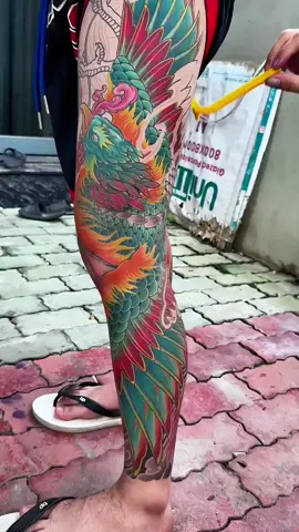 Tiếp tục tác phẩm Phượng Hoàng..#tattoothienbeo 