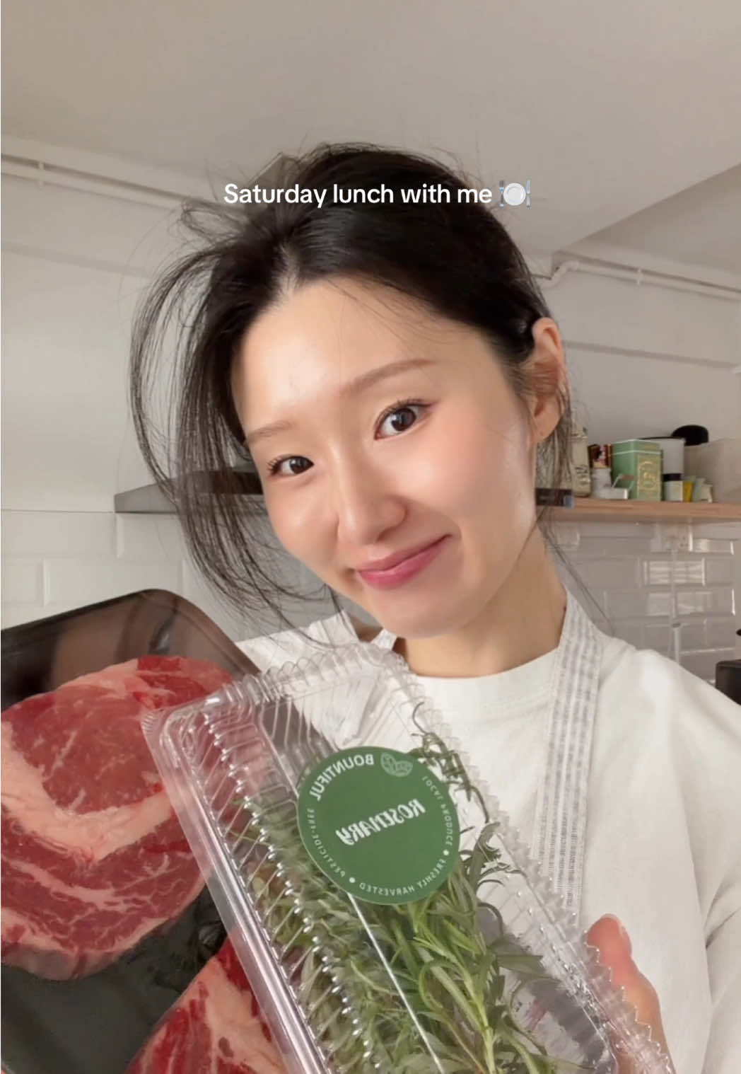 Steak Saturday 🍽️🐈 #homecooking #Vlog #lunchtime #fyp #EasyRecipe 