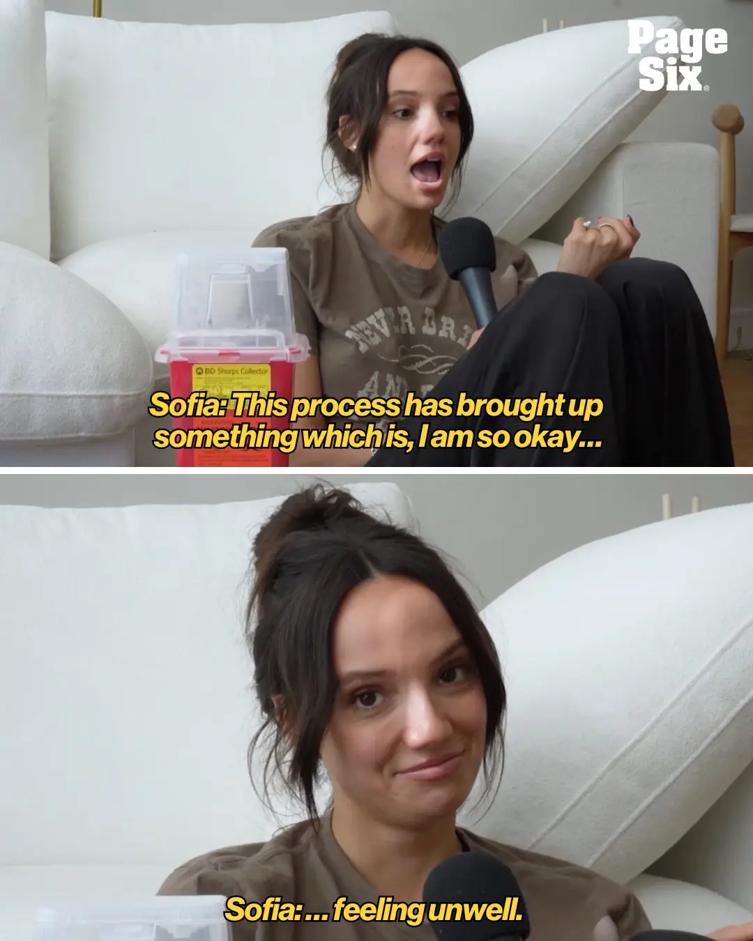 Sofia Franklyn talking about being unwell in 2025? Didn't see this one coming 👀 📸: Sofia with an F/YouTube, Call Her Daddy/YouTube