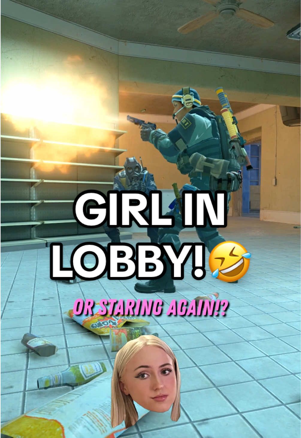When you play with a Girl!🤣 #cs2 #cs2memes #gaming #cs2moments #twitch 