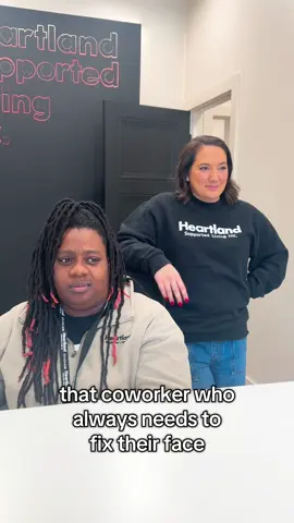 When your coworkers “face check” is more important than the conversation 😂 #FunnyCoworker #OfficeHumor #WorkTok #RelatableWorkTok #CoworkerLife