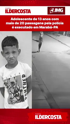O adolescente Elias Brito de Oliveira, de 13 anos, foi assassinado com tiros na cabeça na madrugada desta segunda-feira (27), em Marabá, no Pará. Dupla em uma motocicleta Honda 160 preta se aproximou da vítima que caminhava pela rua com outros dois adolescentes, às 3h20, e disparou contra o menino. A vítima tinha várias passagens pela polícia, por furto, roubo e posse de drogas e também vinha sofrendo várias ameaças de morte.