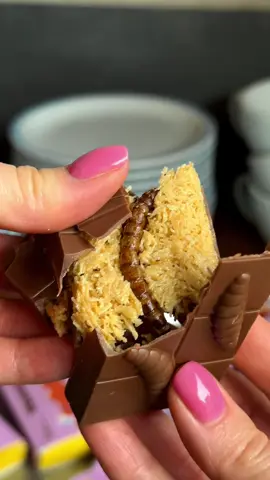 Батончик, до якого ви не були готові 🪲🍫 Разом з @milkbarkyiv @china.hi.cafe ми створили «Жуколад» — шоколадний батончик зі справжніми, їстівними, хрусткими... личинками! Шукайте «Жуколадки» з 28 жовтня у Києві та Львові в мережі магазинів «Аврора» та закладах @china.hi.