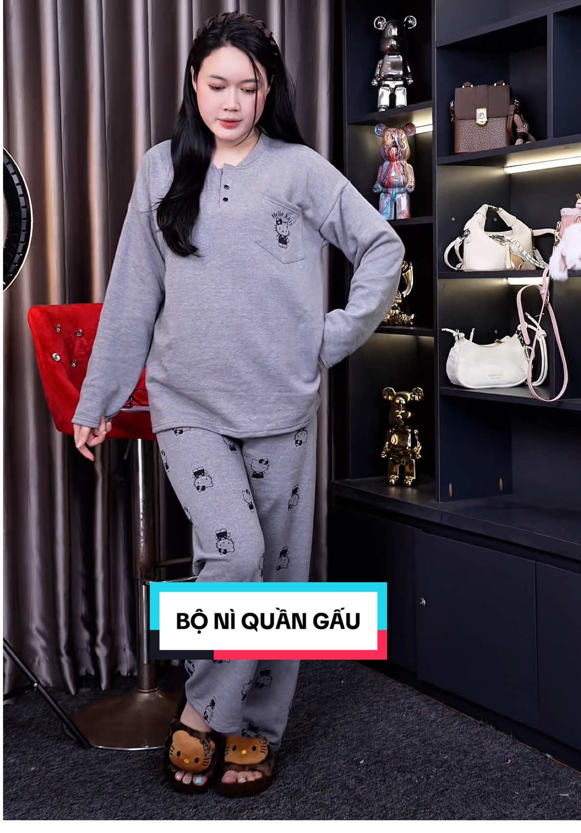 Bộ mặc nhà thu đông xinh xỉu #fyp #TikTokFashion #tiktokshopnu  