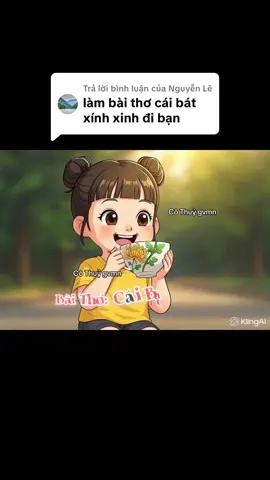 Trả lời @Nguyễn Lê nhân vật cưng xỉu luôn ạ, cái bát xinh xinh đây các cô,#mamnontiktok #cothuygvmn #xuhuongtiktok #mamnongiaitri #congngheai 