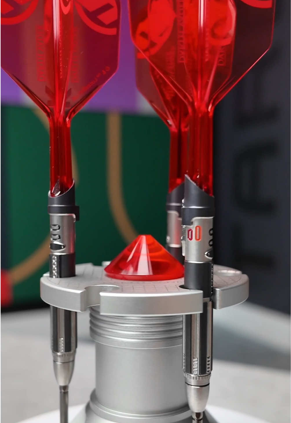 Darth Vader Lightsaber Edition by @Target Darts and Star Wars⚫🔴 These 95% Tungsten darts are crafted to perfection to embody the Dark Lord from the famous movie franchise, and that's exactly what they do. These are a real collector's item, so be quick if you want to get your hands on a set - they will be one of the rarest darts in the world!🤯 #darts #doubletopdartshop