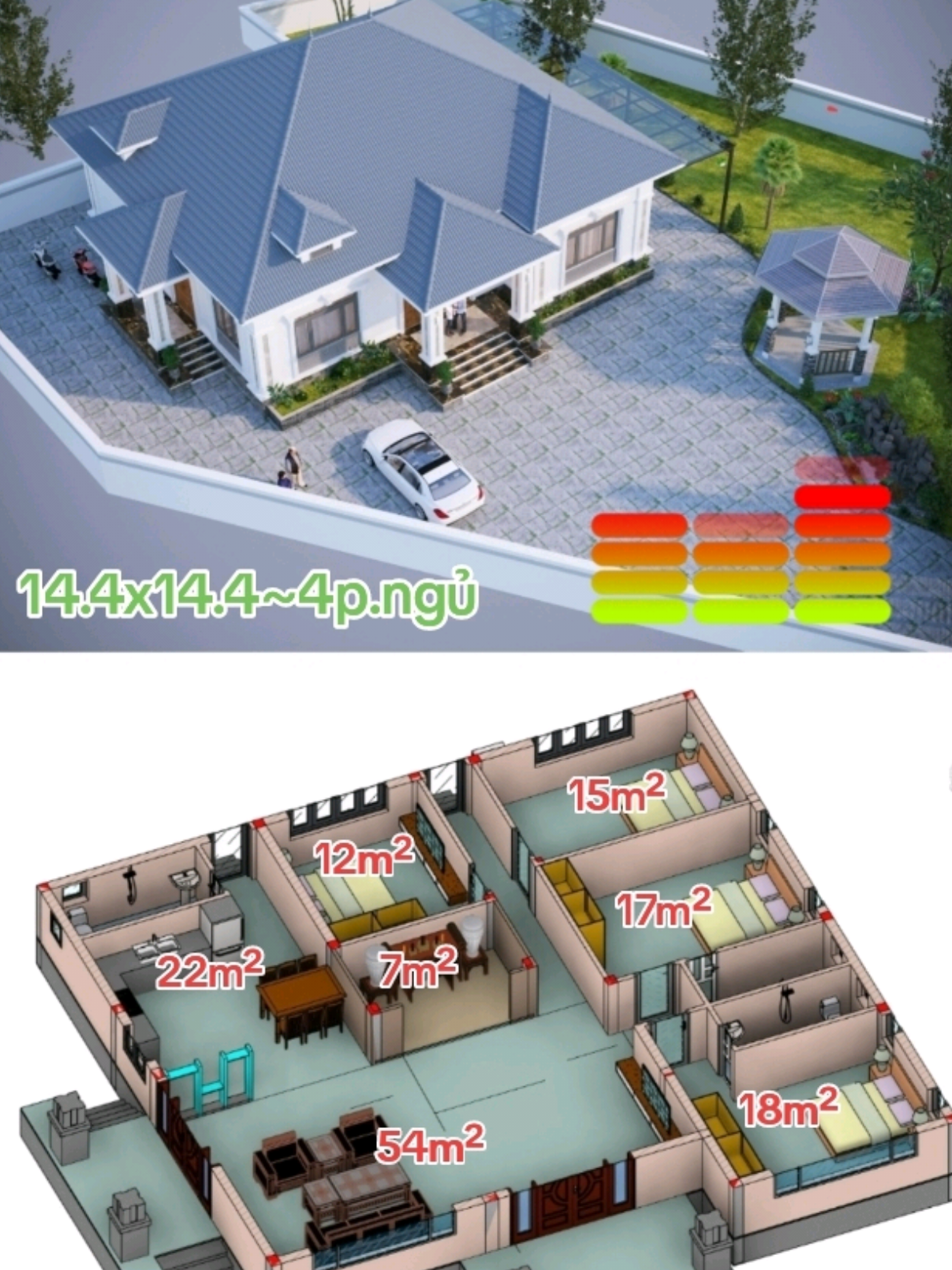 Biệt thự nhà vườn mái nhật vuông 4 phòng ngủ 2 sảnh. #xuhuong  #bietthunhadep  #bietthunhavuon  #nhadep2025  #nhadepmrchien 