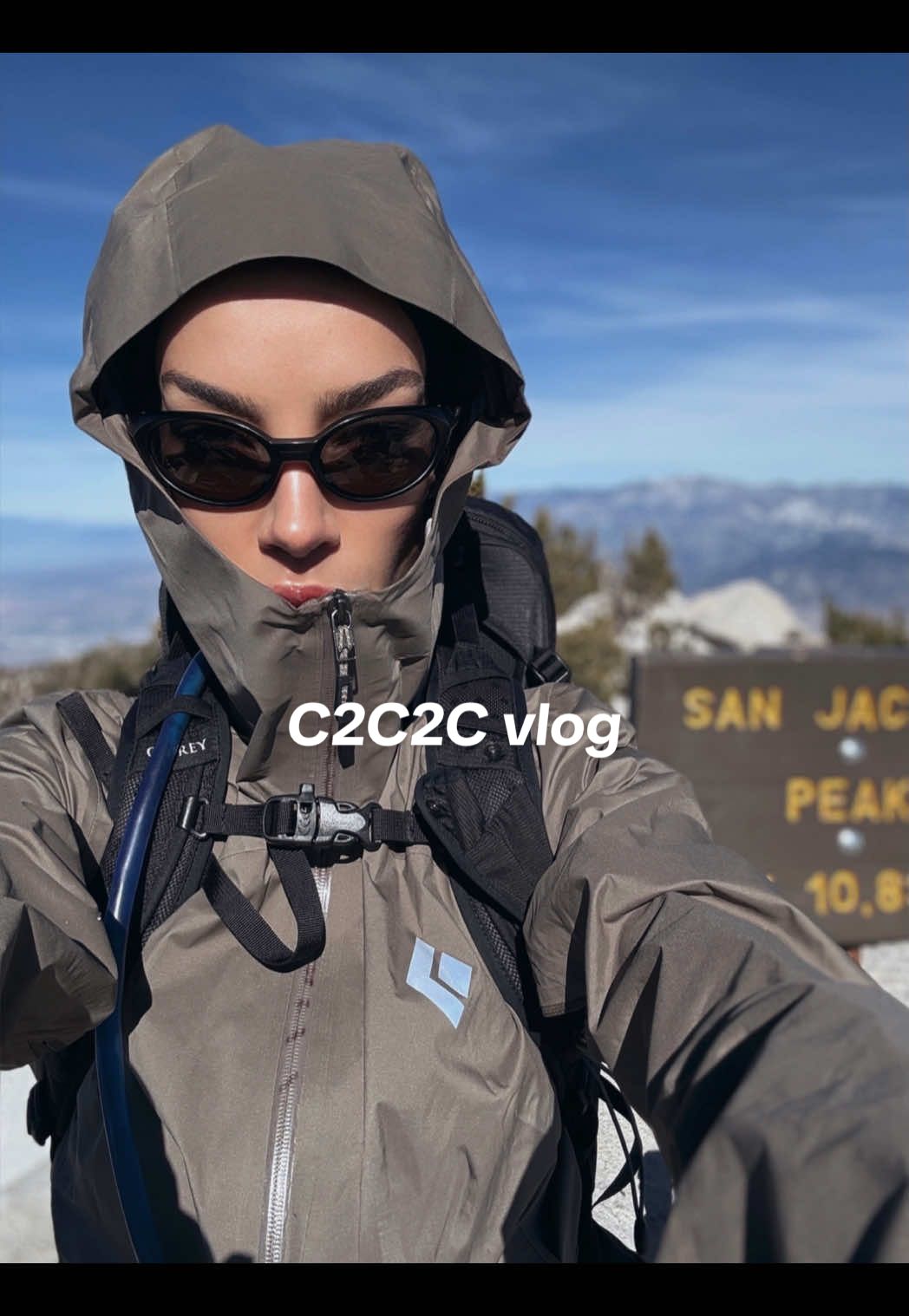 Cactus to Clouds to Cactus aka C2C2C 🌵☁️🌵   30+ miles, 11,000+ ft up, 11,000+ ft down, zero sleep, and a healthy amount of delusion. You start from the desert floor in Palm Springs to San Jacinto Peak (10,833′), then all the way back down to the desert again. Type 2 fun at its finest.  We didn’t start strong. At the trailhead, Ruby realized she didn’t have her shoes. We ran to Ross, 9:30 pm, right before closing and boom, a pair of Hokas in her size. We hadn’t even started and we were already fighting for our lives. Then came her food bag. Left in the car. Then her shell. Also in the car. At that point, we surrendered to chaos as part of this adventure. (By the way, Ruby never forgets anything.) Somewhere around 10,000 ft, the no sleep + altitude combo hit me hard. I usually handle it fine, but this time it was rough. I took a short nap inside the little house at the summit, resurrected myself, and ran all the way down to the range station like nothing happened. Everything was fine and then came the final 10 miles. The kind of miles that make you question your existence. A maze of fun misery. I’ve done 30+ miles before but these hit different. IYKYK. Descending felt endless. I found myself saying F U to the mountain more than once. My legs were done, my mind fading, and the hallucinations were real. I’m pretty sure I saw a few creatures cheering or mocking me. Hard to tell but they were cute. 16 hours 30 minutes later, we did it.  If you ever think about doing Cactus to Clouds to Cactus… don’t. Take the tram. Be happy. But if you insist, bring grit, lots of fuel and caffeine, and a sense of humor. You’ll need them all. #c2c2c #sanjacintopeak #ultrarunner #ultratrail 