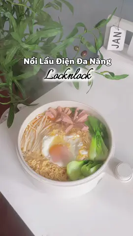 Nồi lẩu điện đa năng chiên , rán , xào , hấp , nấu siuu tiện #noilaudanang #noilaumini #locknlock #cherryunboxx #viral 