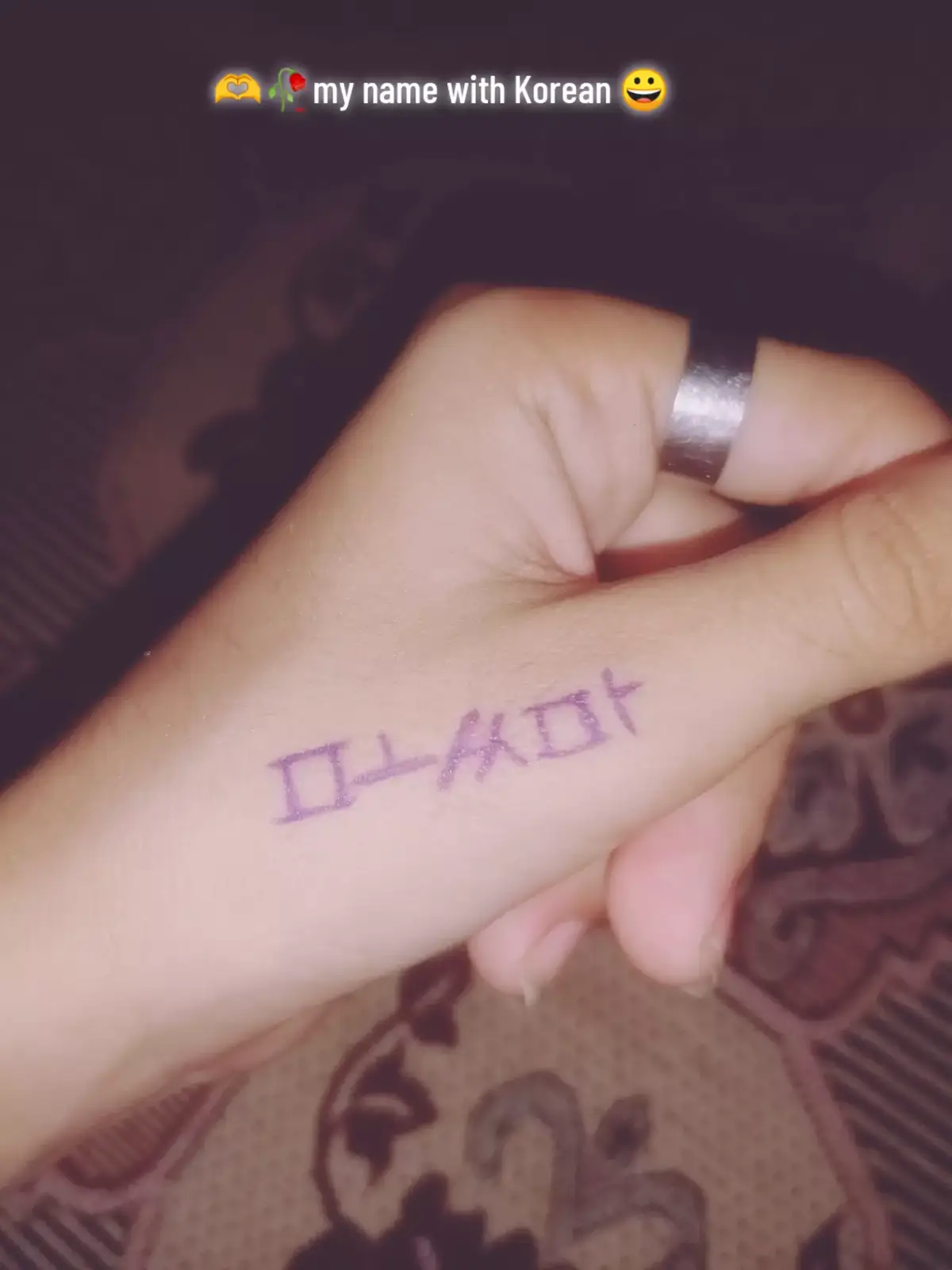 try with Korean name 🫶😀😁