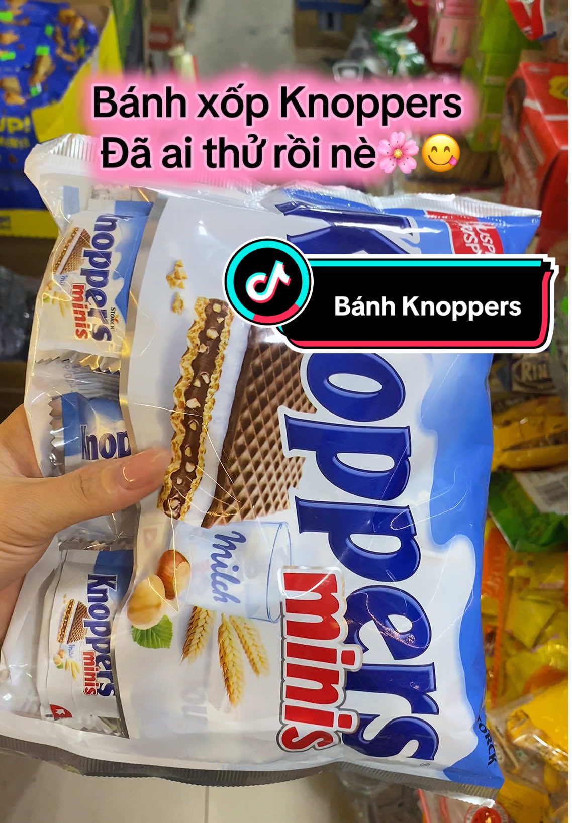 Bánh kem xốp socola Knoppers🎉🌷🌷🌸.!!! Bánh ngon chuẩn bị Tết 🥰☺️☺️ #knoppers #banhkemxop #knoppers #tet2026🎆🧨 