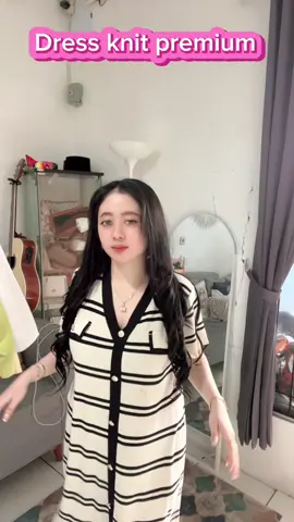 Co Beb aku pakai warna Cream ya #knitdress #dressknit #bajuknit #lewatberandafyp #xyzbcafypシ 