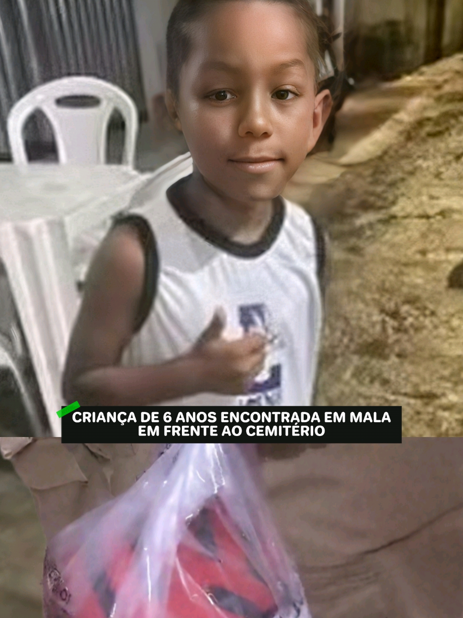 uma criança de seis anos foi encontrado dentro de uma mala em frente a um cemitério em Belém. A família buscava o menino desde a noite de domingo, sem imaginar que o desfecho. A polícia investiga o caso e busca imagens de câmeras de segurança que possam revelar quem deixou a mala no local. #noticias  #tiktokbrasil  #ultimasnoticias 