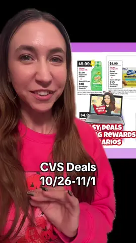 Here are some CVS deals that you can do this week 10/26-11/1 #cvs #cvscouponing #couponingforbeginners #coupon #cvsdeals
