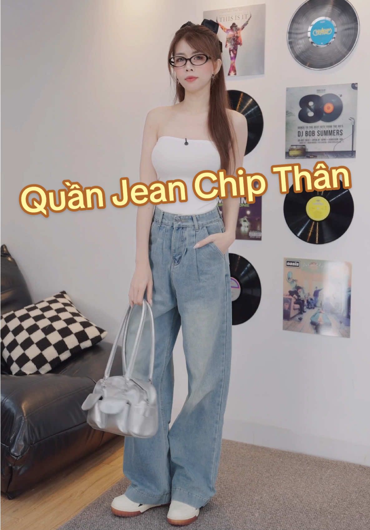Quần chip thân siêu hot, phải tậu ngay thôi chị em ạ #quanjeanongrong #outfit 