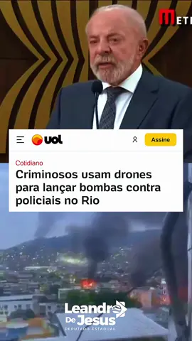 As vítimas da sociedade agora estão usando DRONES. Esse é o povo que Lula defende.