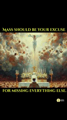 When you attend Mass, you are standing at the foot of the Cross. You are uniting yourself with the angels and saints in worship of God. You are fed not merely with a symbol, but with the Body, Blood, Soul, and Divinity of Jesus Christ Himself in the Eucharist. The Church teaches that willfully missing Mass on Sundays or Holy Days of Obligation (without a serious reason like illness or care of infants) is a mortal sin (see CCC 2180–2181). Why? Because the Eucharist is the heart of our faith. To deliberately skip Mass is to turn away from the very act of worship and communion God Himself commands: “Do this in memory of Me” (Luke 22:19). When we say no to the Mass, we say no to the gift of God’s presence, to grace, and to obedience born of love. Make Mass your priority, not your option. Go not only on Sundays but go during the week if you can. The saints drew their strength from daily Communion. So can we. Don’t let Mass fit into your schedule...let your schedule fit around Mass. #Catholic #Eucharist #MassMatters #CatholicTruth #RealPresence #CatholicApologetics #DailyMass #Faith #CatholicChurch #Jesus #SourceAndSummit #MortalSin #SundayMass 👉 Subscribe: www.youtube.com/@CatholicTruthOfficial 🙏 Support our Catechesis & Evangelization: www.catholictruth.org/donate