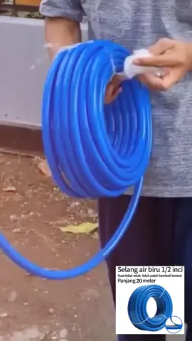 selang air biru panjang 20 meter elastis tidak sobek #selangair #selangairfleksibel #selang #tiktokshop 