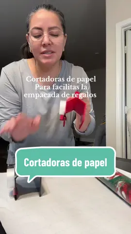 Cortadora de papel ,para facilitarte la empacada de regalos #cortador #cortar #cortadora #cortarpapel #navidad 