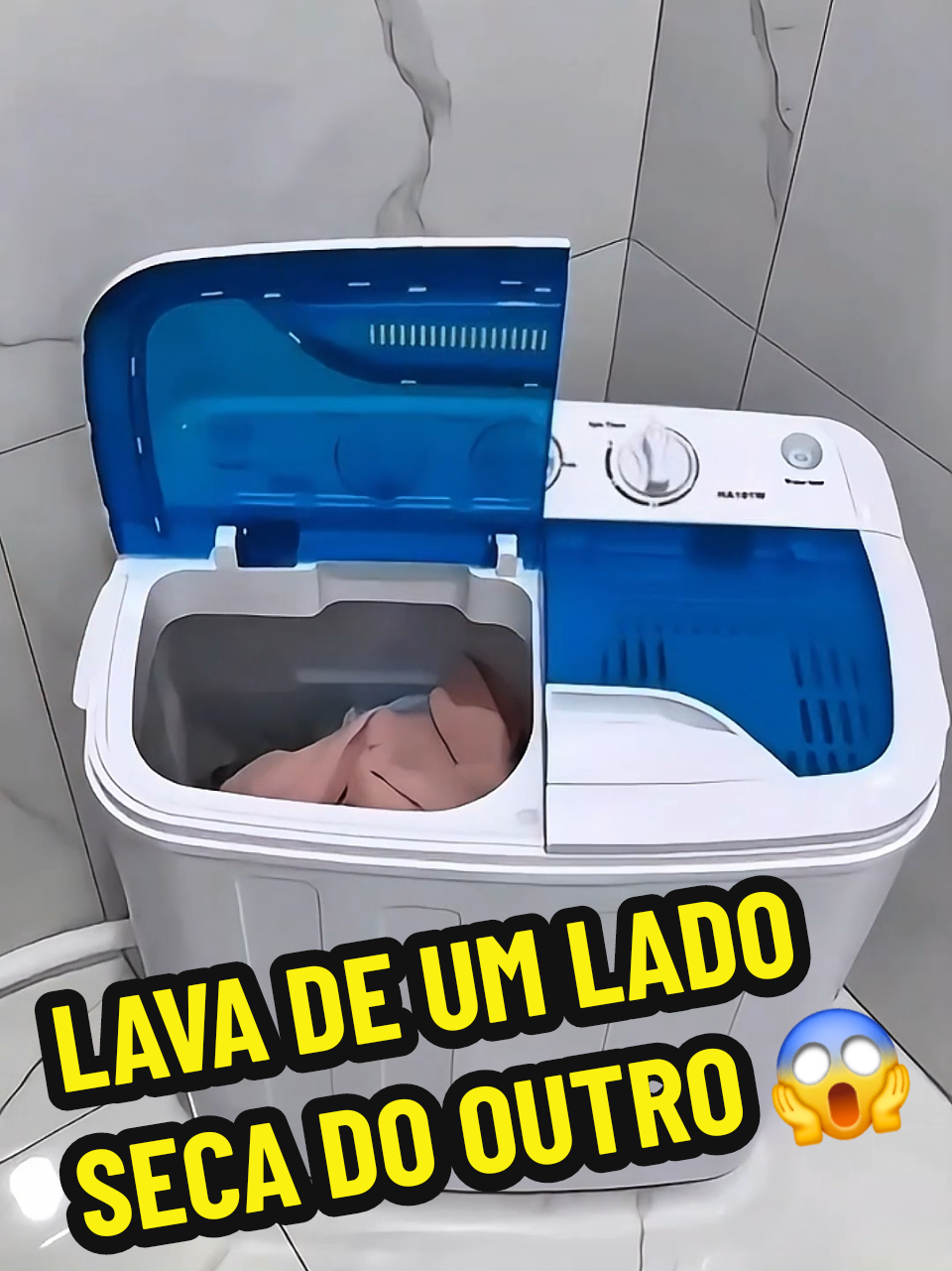 Máquina De Lavar, Tanquinho e Centrifuga 10kg 2 Em 1 Especificações técnicas Dimensões do Produto (A x L x C): 80cm x 72cm x 40cm Centrifugação: 1.600 rpm Consumo de energia kWh/ciclo: 0,076 Consumo de energia kWh/ciclo/kg: 0,019 Consumo de água l/ciclo: 96 Consumo de água l/ciclo/kg: 23,41 Capacidade de roupa seca para lavar: 4,1 kg Capacidade de roupa molhada para centrifugar: 6 kg Tempo de ciclo (lavar, enxaguar e centrifugar): 36 min Potência da Lavadora: 380 W Potência da Centrífuga: 150 W Potência total: 530 W Tensão: 127 V ou 220 V  Conteúdo da Embalagem: 01 Máquina De Lavar 01 Manual de Instrução #máquina #tanquinho #lavarropas #achadinhos  #tiktokshop 