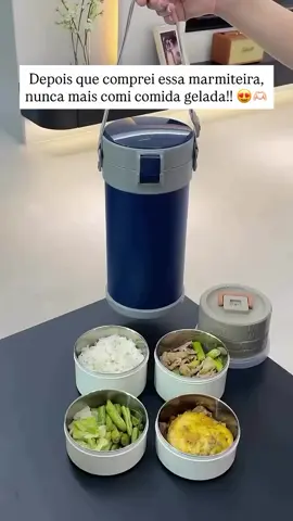 Achadinho incrível Marmiteira Termica 4 Em 1 Quente Frio 12h InoxTrabalho Luxo. Peça o link que eu envio para você. #achadinhosincriveis #marmita #termica #4 #parartiiiiiiiiiiiiiiiiiiiii 