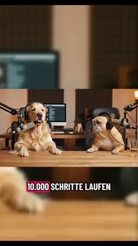 Zehntausend Schritte. Null freiwillig. 🐾 😅 #FYP #viral #DogPodcast #AIVideo #aigenerated 
