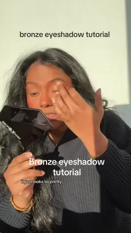 Bronze eyeshadow tutorial on brown skin  🪔 super duper easy, used warrior palette by juvias place @Juvia’s Place 